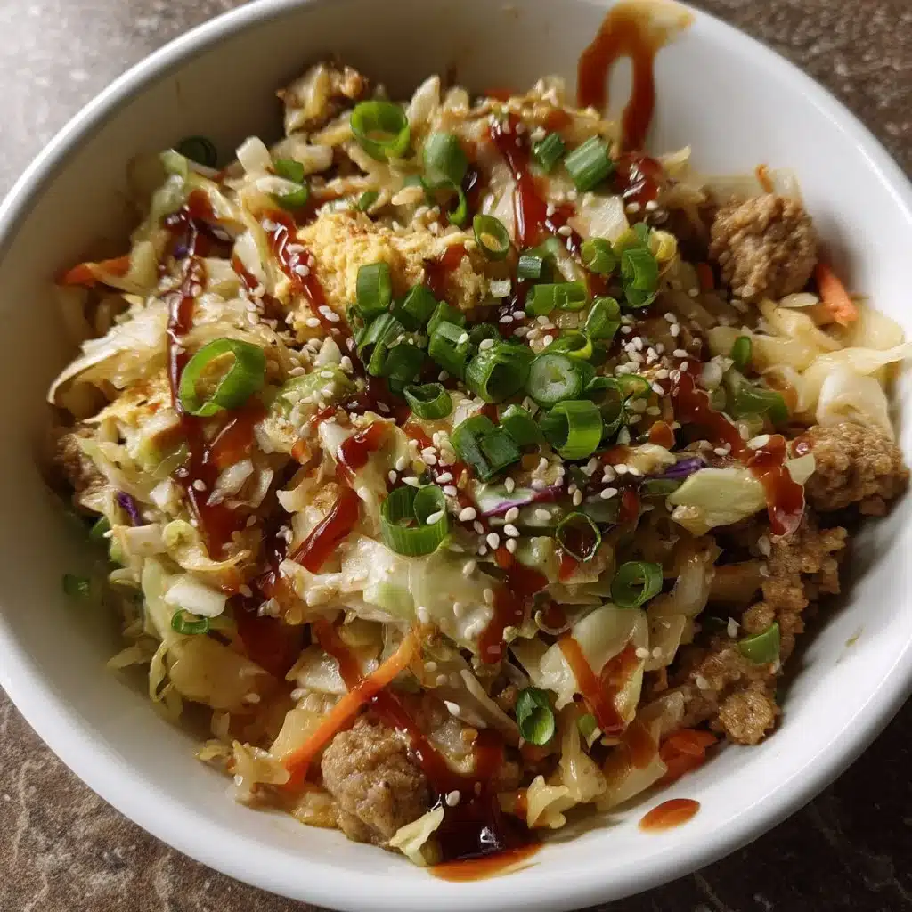 20-Minute Egg Roll in a Bowl (Cabbage Overload)
