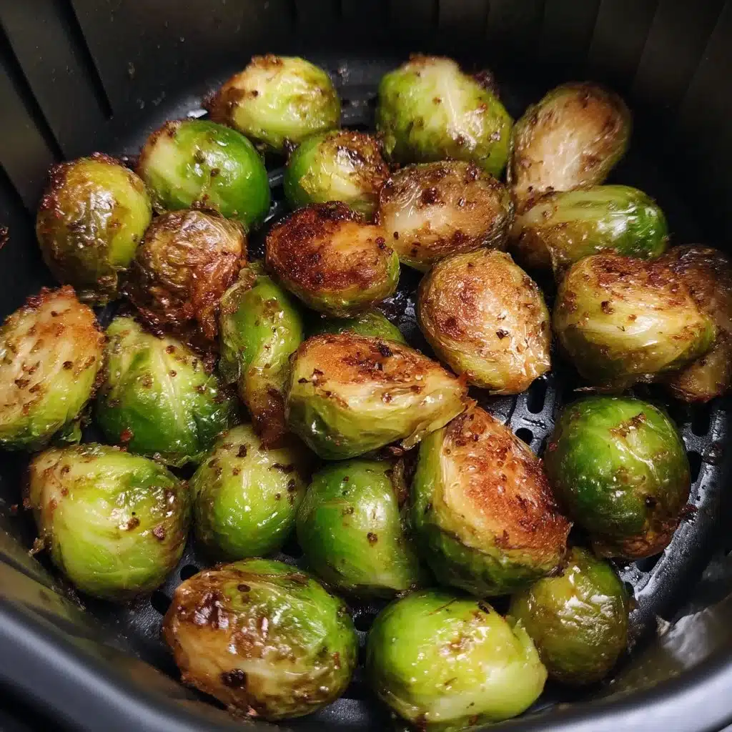 Crispy Air Fryer Brussels Sprouts with Balsamic