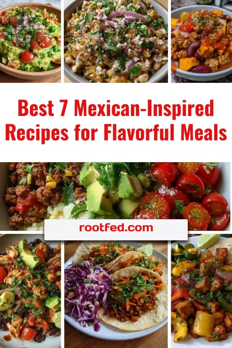Best 7 Mexican-Inspired Recipes for Flavorful Meals 16 Delicious Mexican recipes for flavorful meals including tacos and enchiladas.