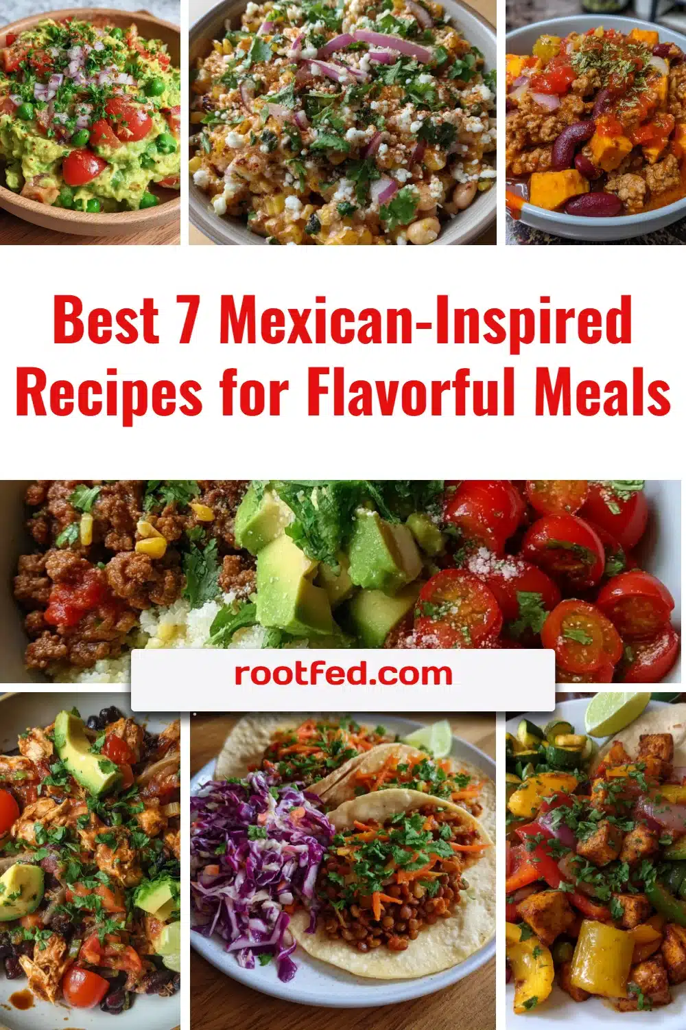 Delicious Mexican recipes for flavorful meals including tacos and enchiladas.