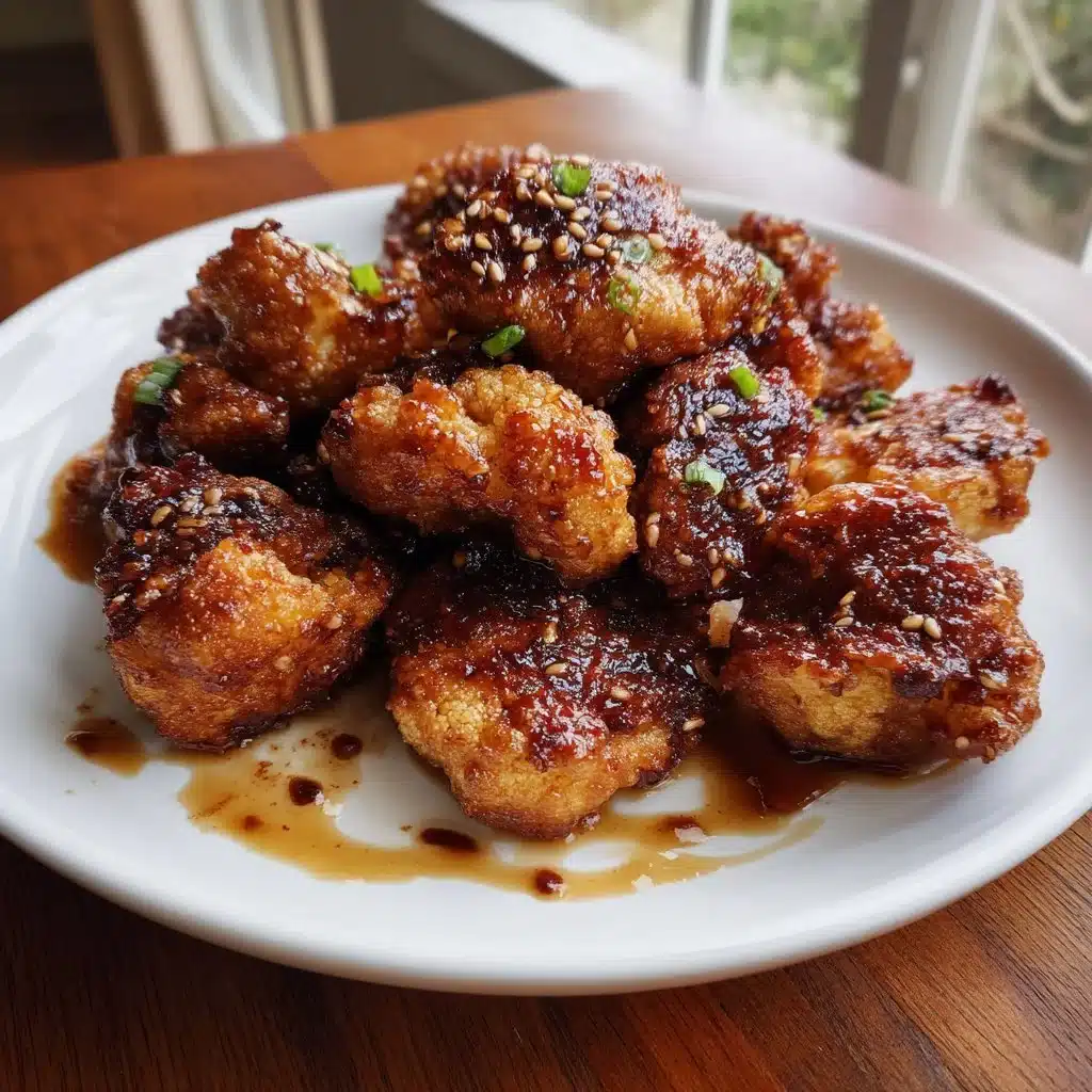 Sticky Sesame Cauliflower Wings