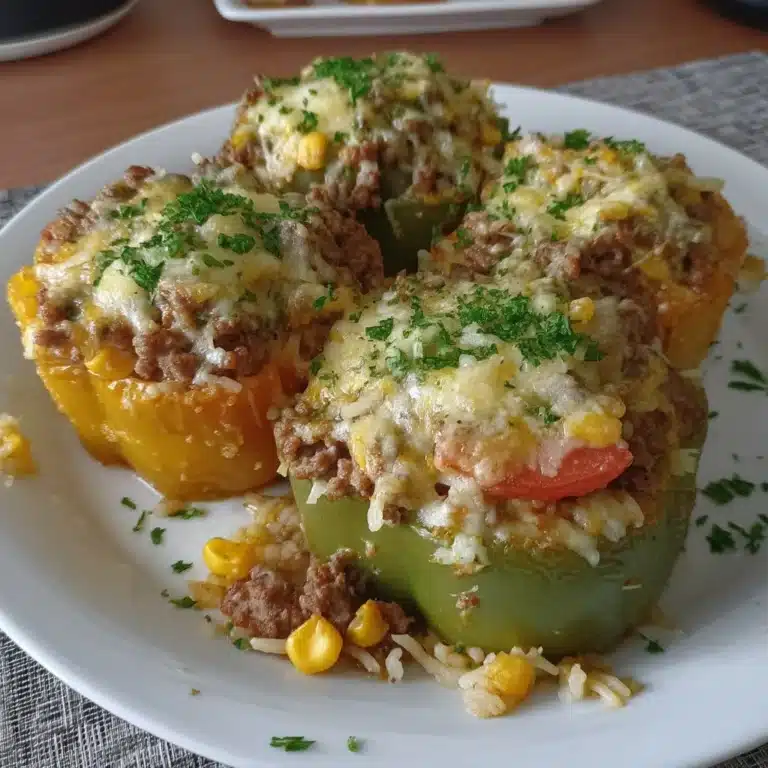 Crockpot Stuffed Peppers (Unstuffed Casserole Style) 11 Crockpot stuffed peppers casserole with fresh ingredients and spices