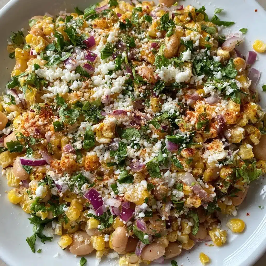 Mexican Street Corn Salad (Esquites) with White Beans