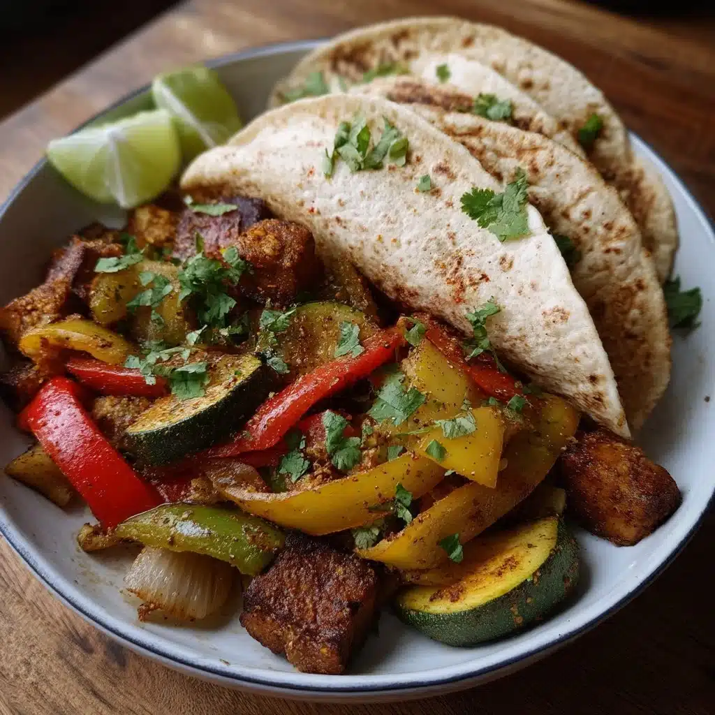 Sheet Pan Veggie Fajitas with High-Fiber Tortillas