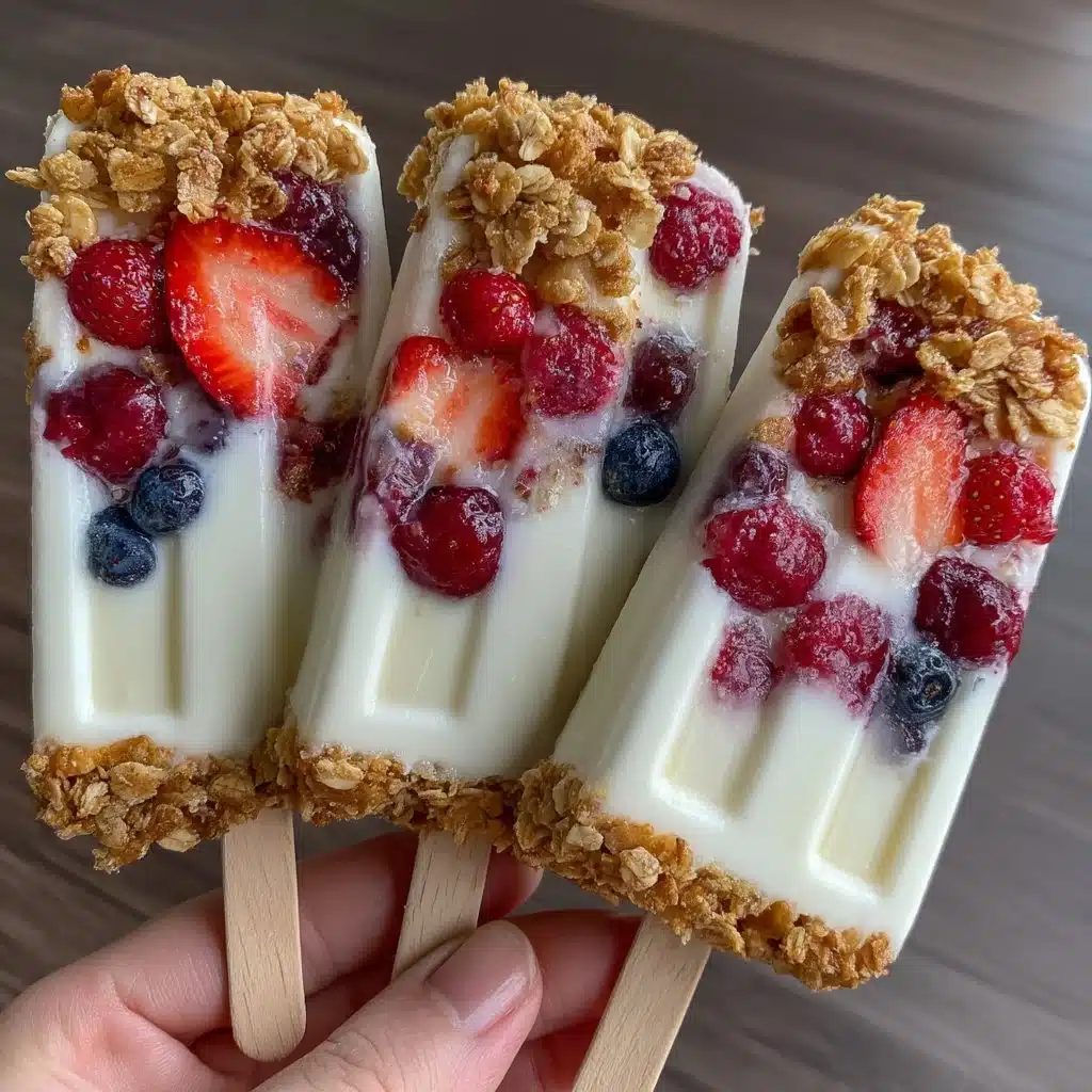 Best 7 Berry Recipes for Delicious Summer Treats 7 Yogurt Parfait Popsicles with Granola