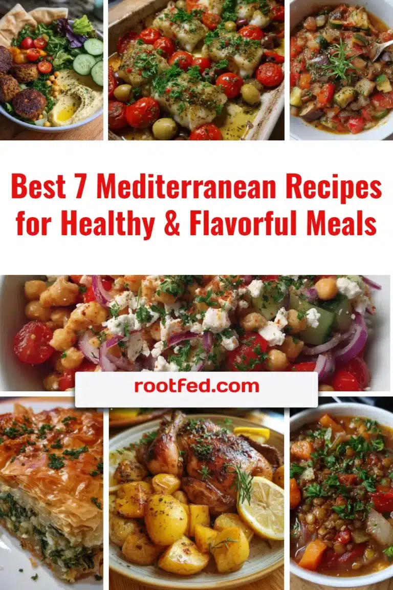 Best 7 Mediterranean Recipes for Healthy & Flavorful Meals 48 Delicious Mediterranean recipes for healthy and flavorful meals.