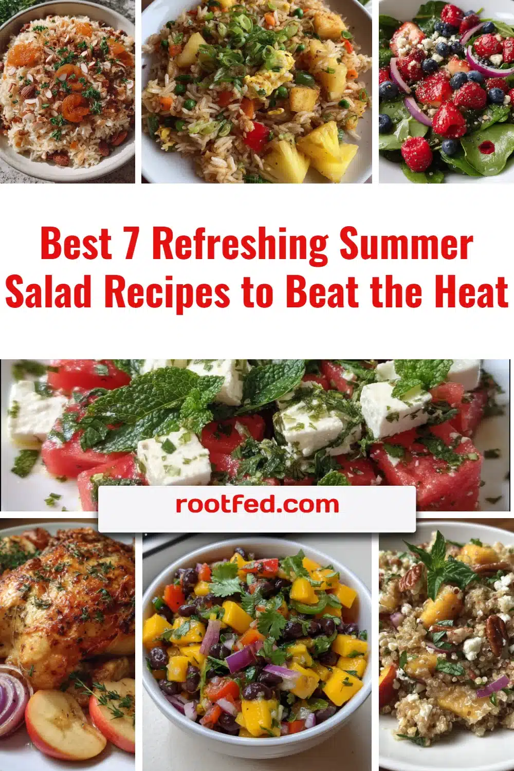 Best 7 Refreshing Summer Salad Recipes to Beat the Heat 1 Colorful summer salad with fresh vegetables and dressing on a plate.