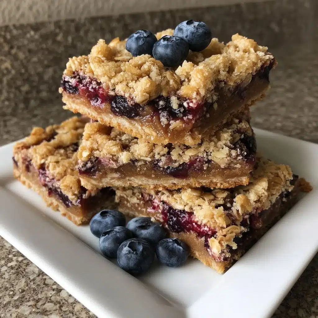 Blueberry Oat Crumble Bars 2 Blueberry Oat Crumble Bars