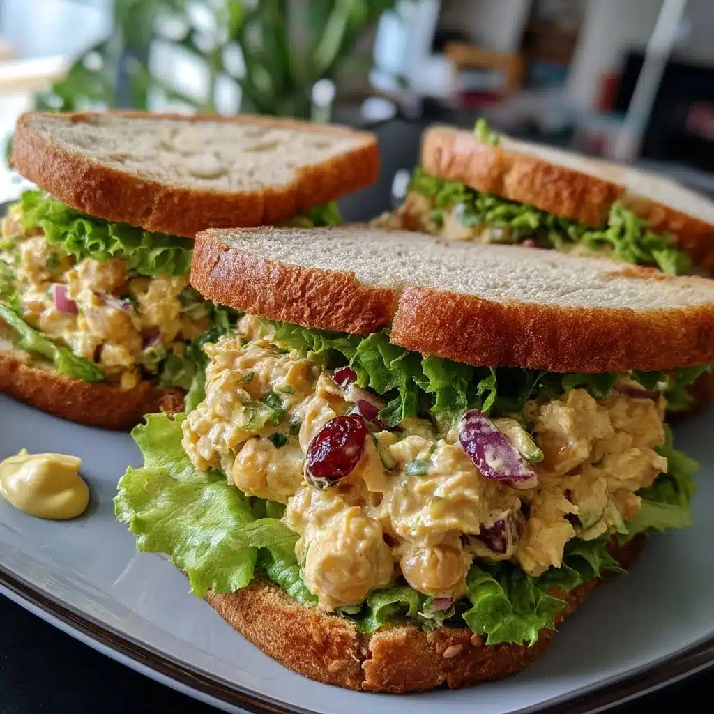 Chickpea Tuna Salad Sandwiches