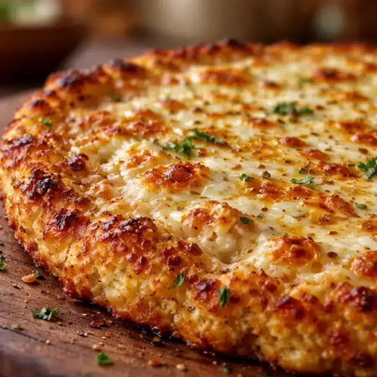 Delicious 3-ingredient cauliflower pizza crust, crispy and gluten-free pizza option.
