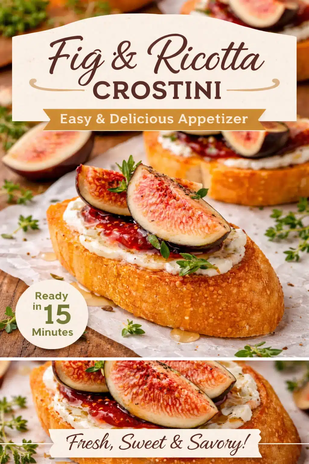 Delicious Fig & Goat Cheese Toast with Honey Drizzle Recipe