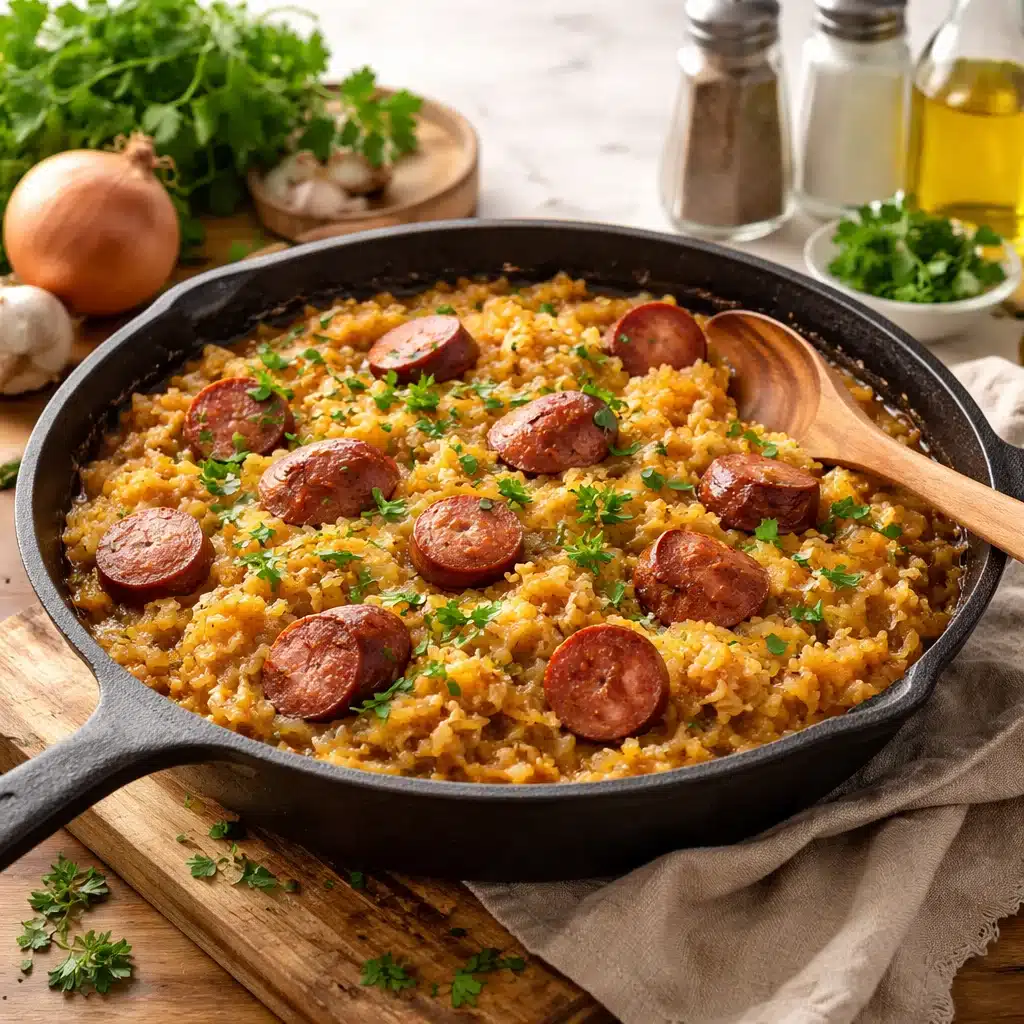 3. Sauerkraut & Sausage Skillet