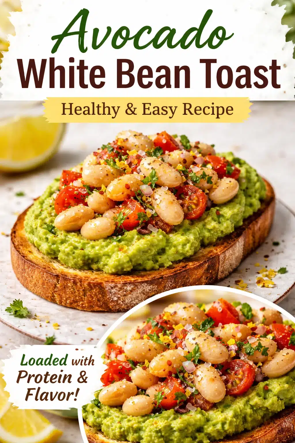 5. White Bean & Avocado Toast