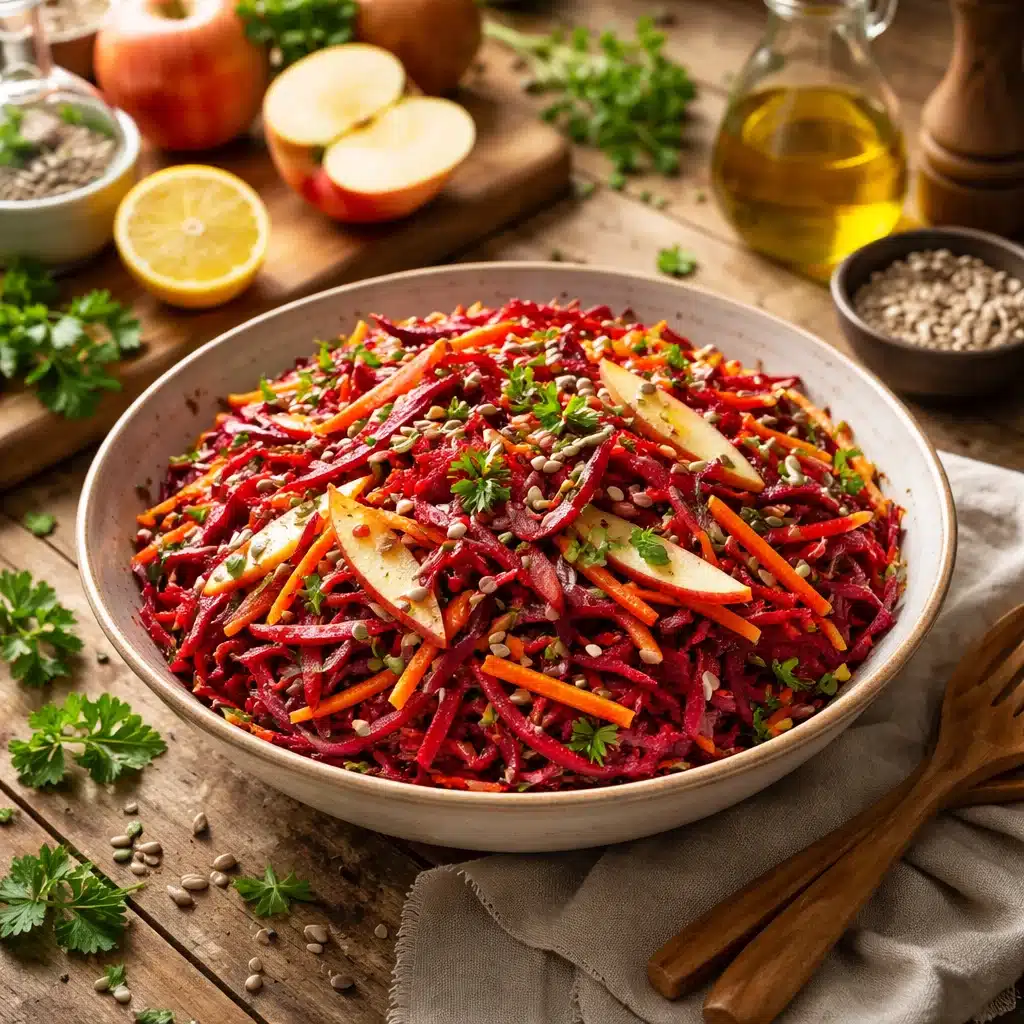 Fresh and Crunchy Raw Beet & Apple Salad You’ll Love