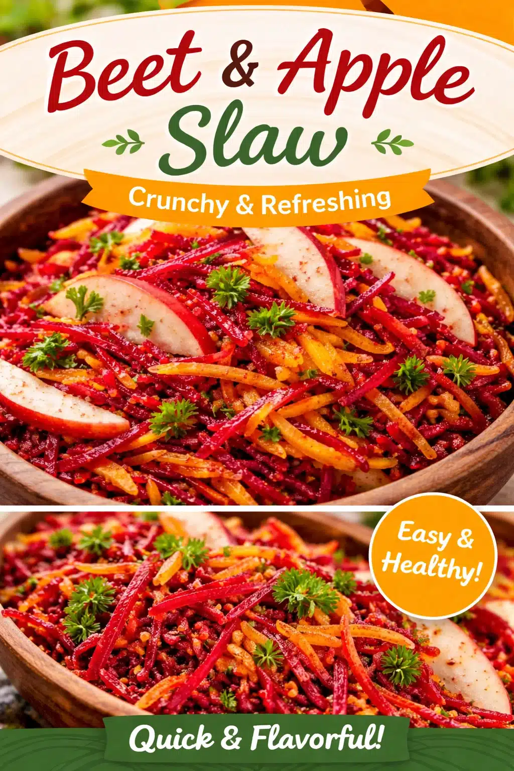 Fresh and Crunchy Raw Beet & Apple Salad You’ll Love