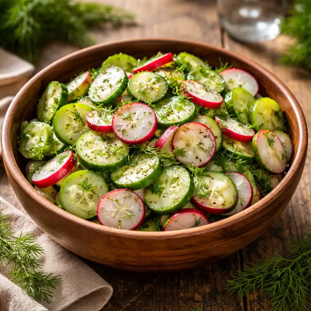 Fresh Cucumber & Radish Salad with Dill for a Zesty Twist