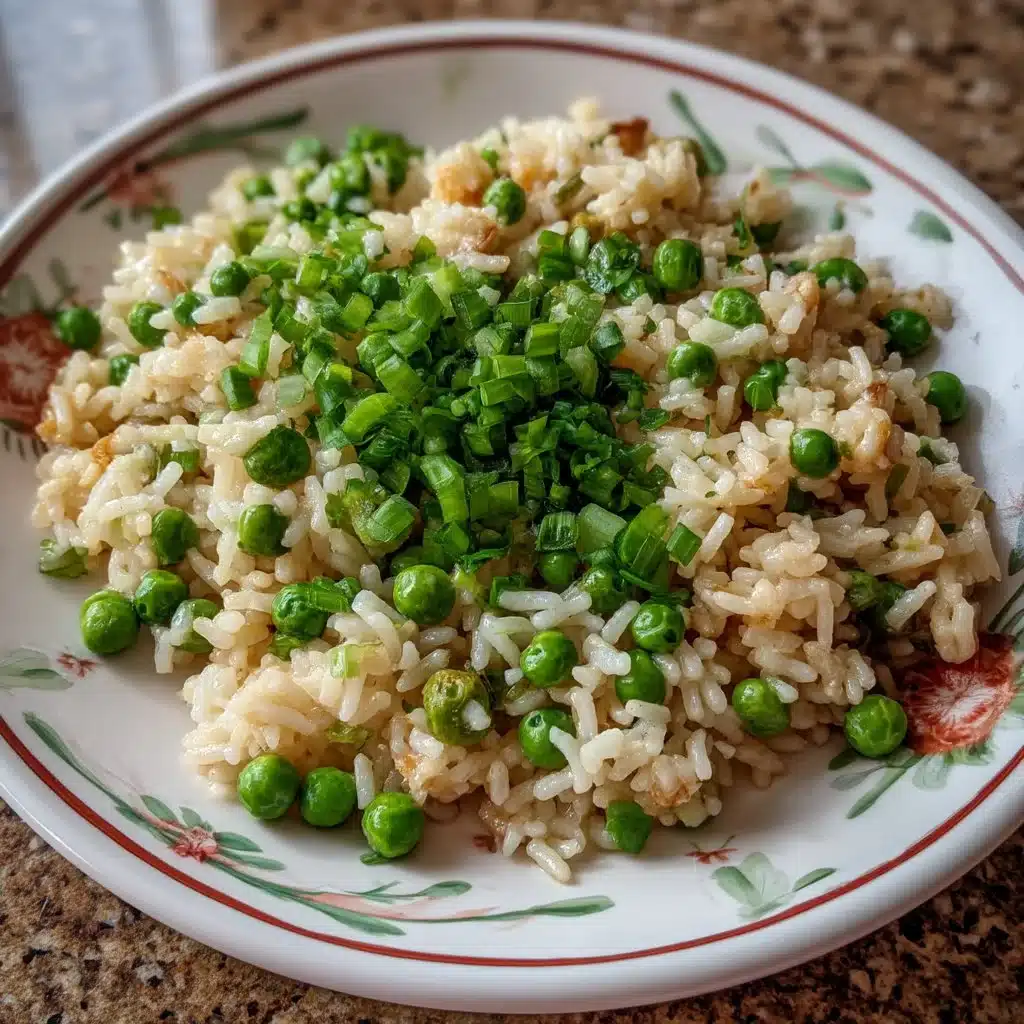 Leftover Rice Fried Rice with Extra Peas