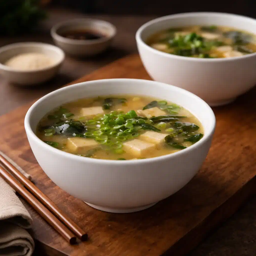 1. Miso Soup with Tofu and Scallions
