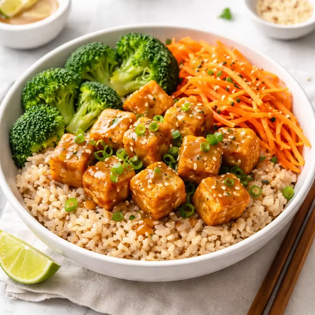 6. Tempeh Stir Fry with Peanut Sauce
