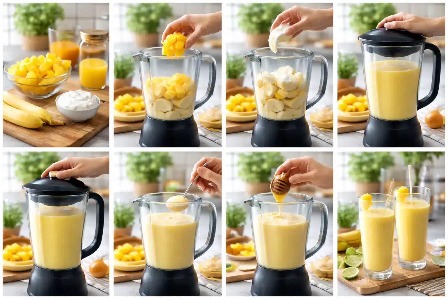 6. Pineapple Smoothie (Contains Bromelain)