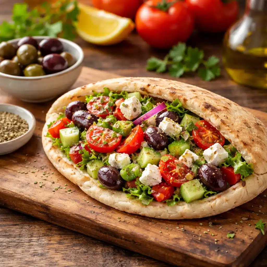 Savory Greek Salad Stuffed Pitas to Brighten Your Meal