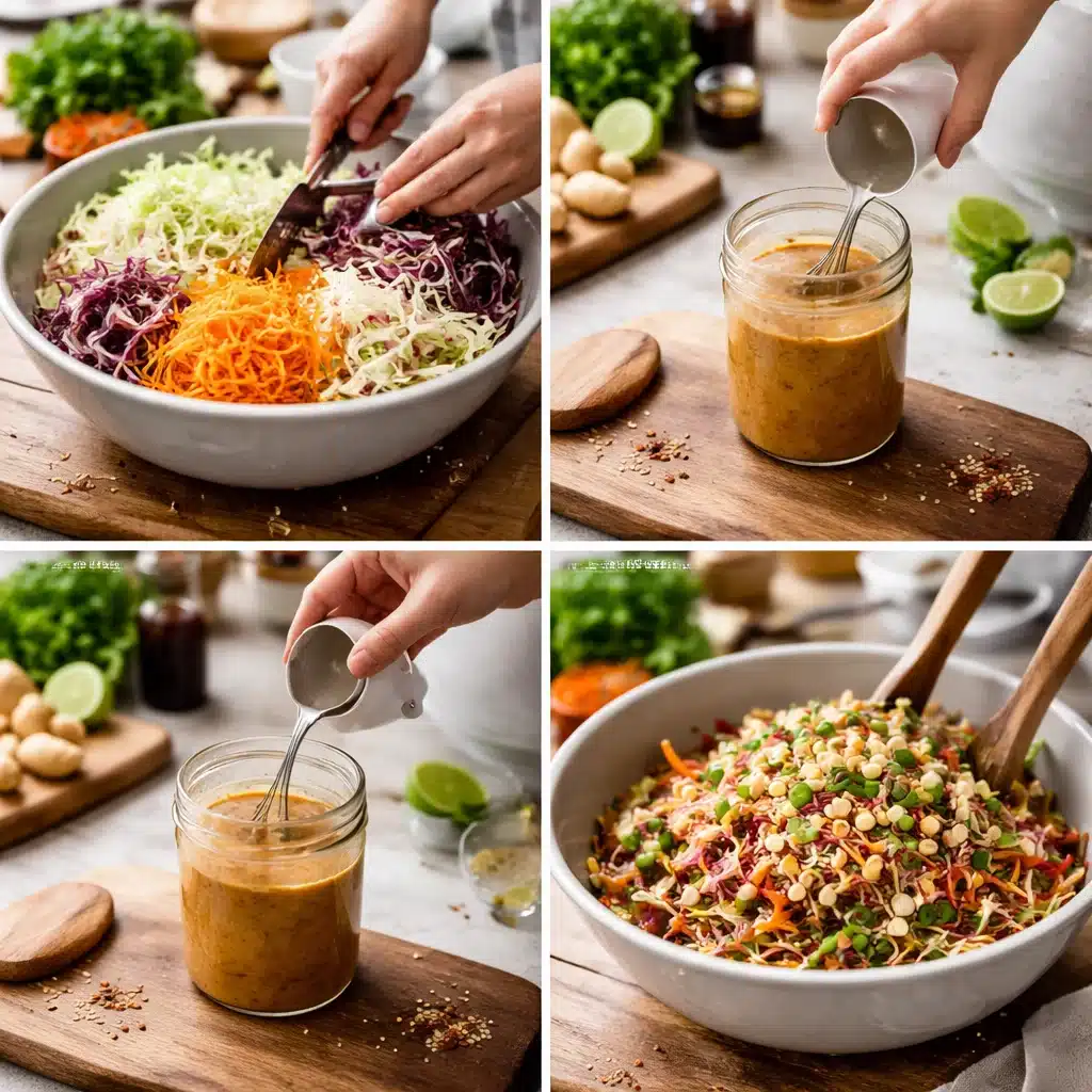 Simple & Delicious Crunchy Asian Slaw with Peanut Dressing Recipe 4 Simple & Delicious Crunchy Asian Slaw with Peanut Dressing Recipe