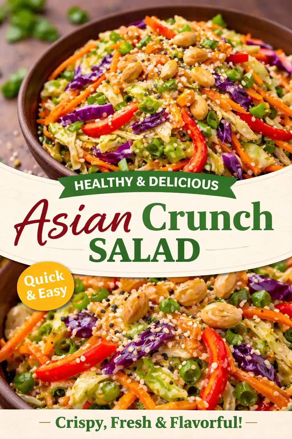 Simple & Delicious Crunchy Asian Slaw with Peanut Dressing Recipe 5 Simple & Delicious Crunchy Asian Slaw with Peanut Dressing Recipe
