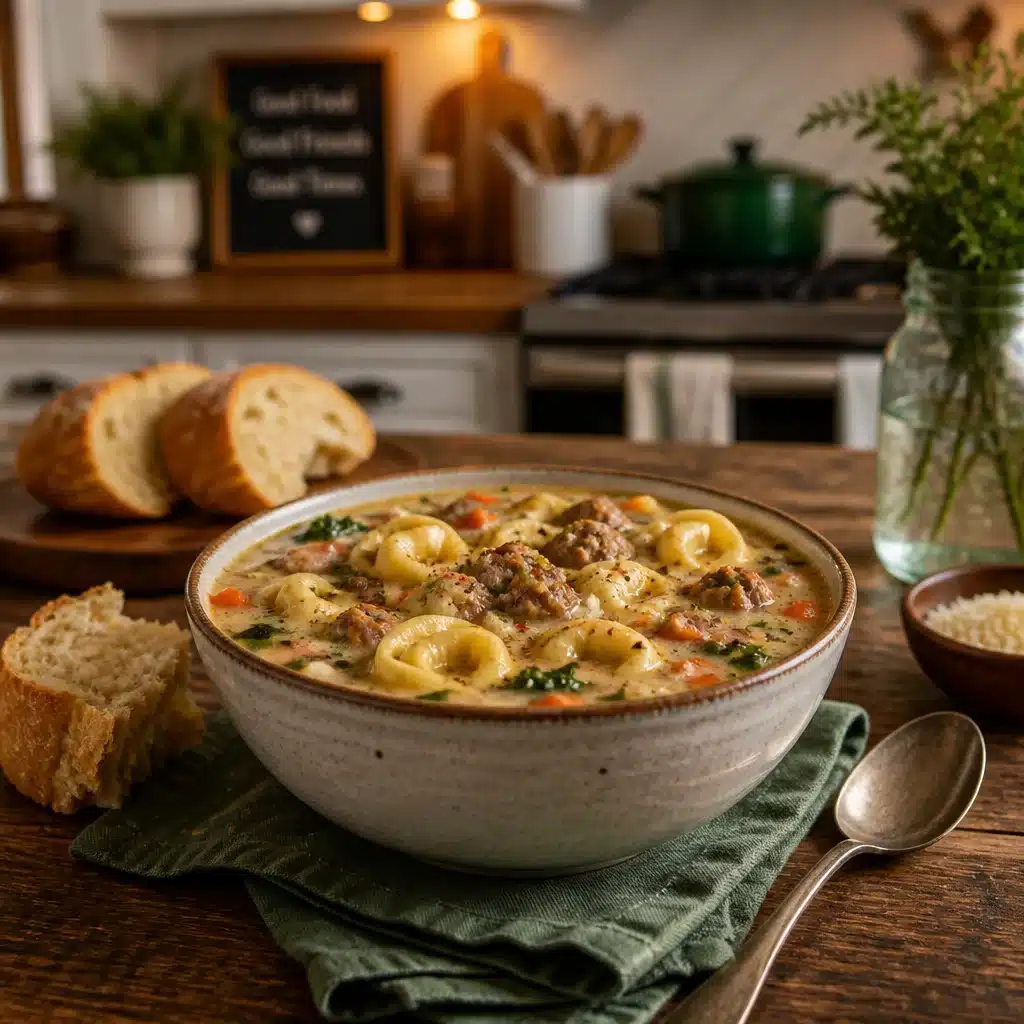 Comforting Sausage Tortellini Soup: A Creamy 30-Minute Delight 2 Comforting Sausage Tortellini Soup: A Creamy 30-Minute Delight