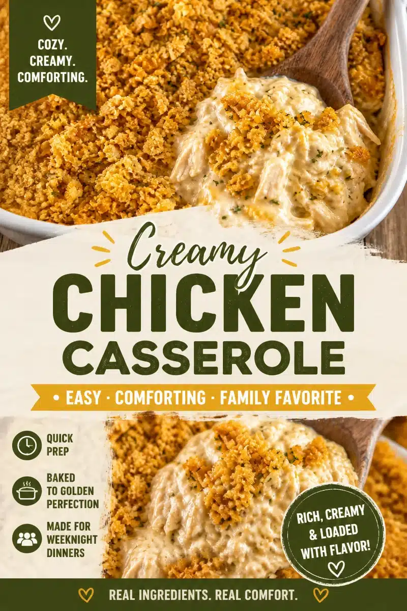 Million Dollar Chicken Casserole | Easy casserole recipes, Chicken dinner recipes, Recipes