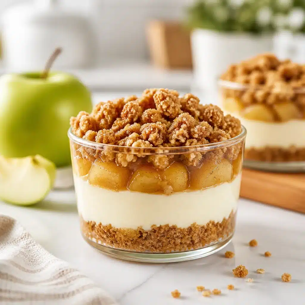 Deliciously Easy Apple Crisp Mini Cheesecakes to Savor