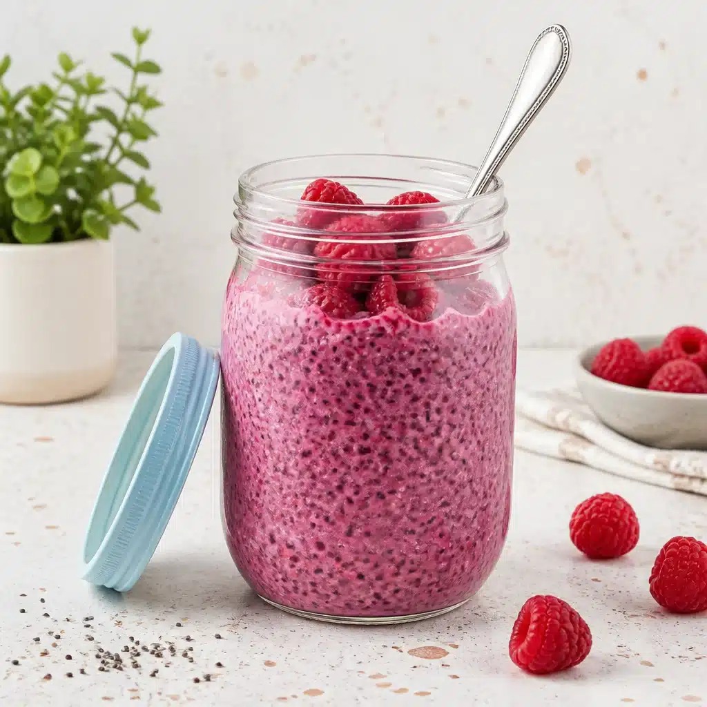 Deliciously Easy Raspberry Chia Pudding - A High-Fiber Treat
