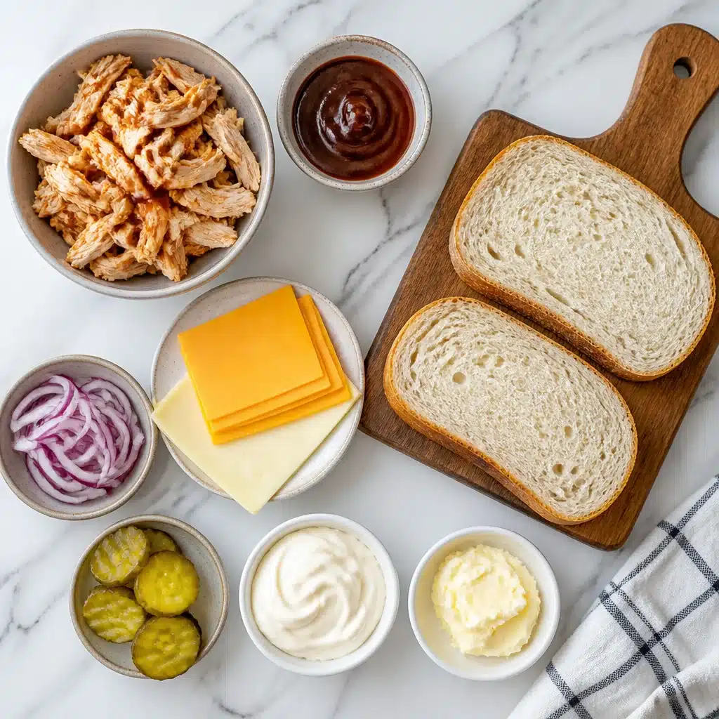 BBQ Chicken Grilled Cheese