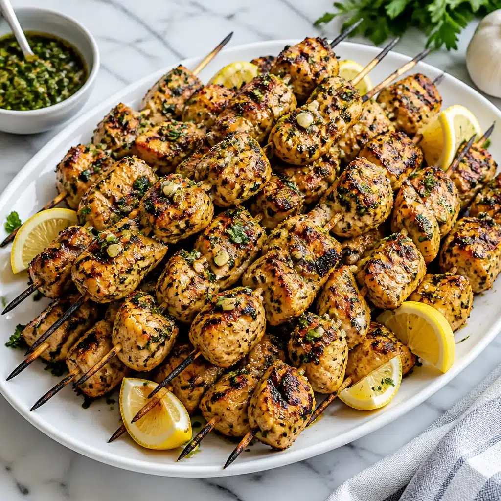 Savory Garlic Parmesan Chicken Skewers for Effortless Summer Grilling - Try This Now!