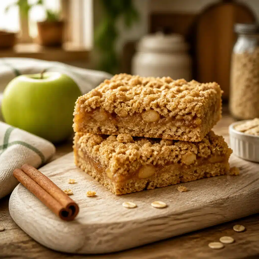 Soft & Chewy Apple Oatmeal Bars
