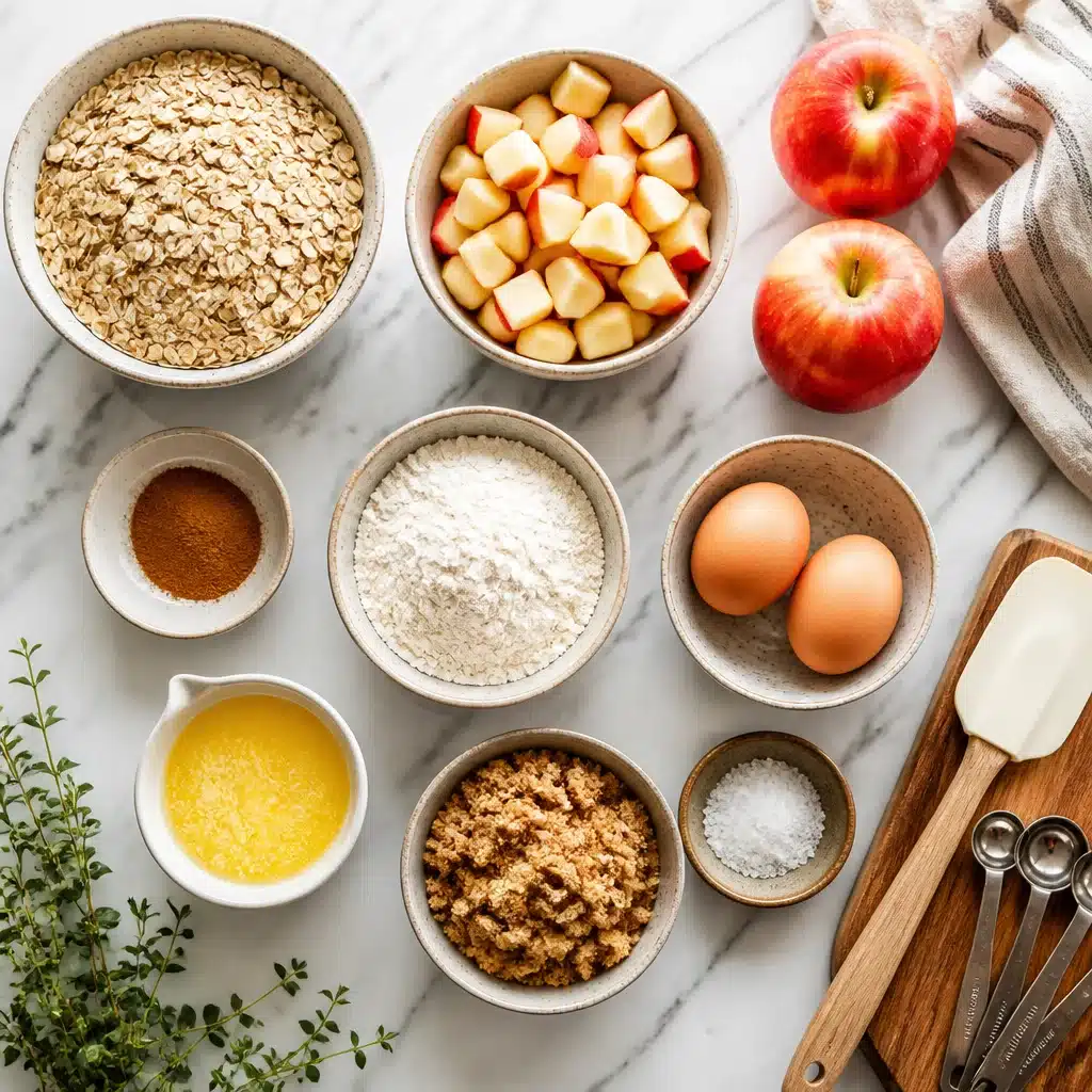 Soft & Chewy Apple Oatmeal Bars