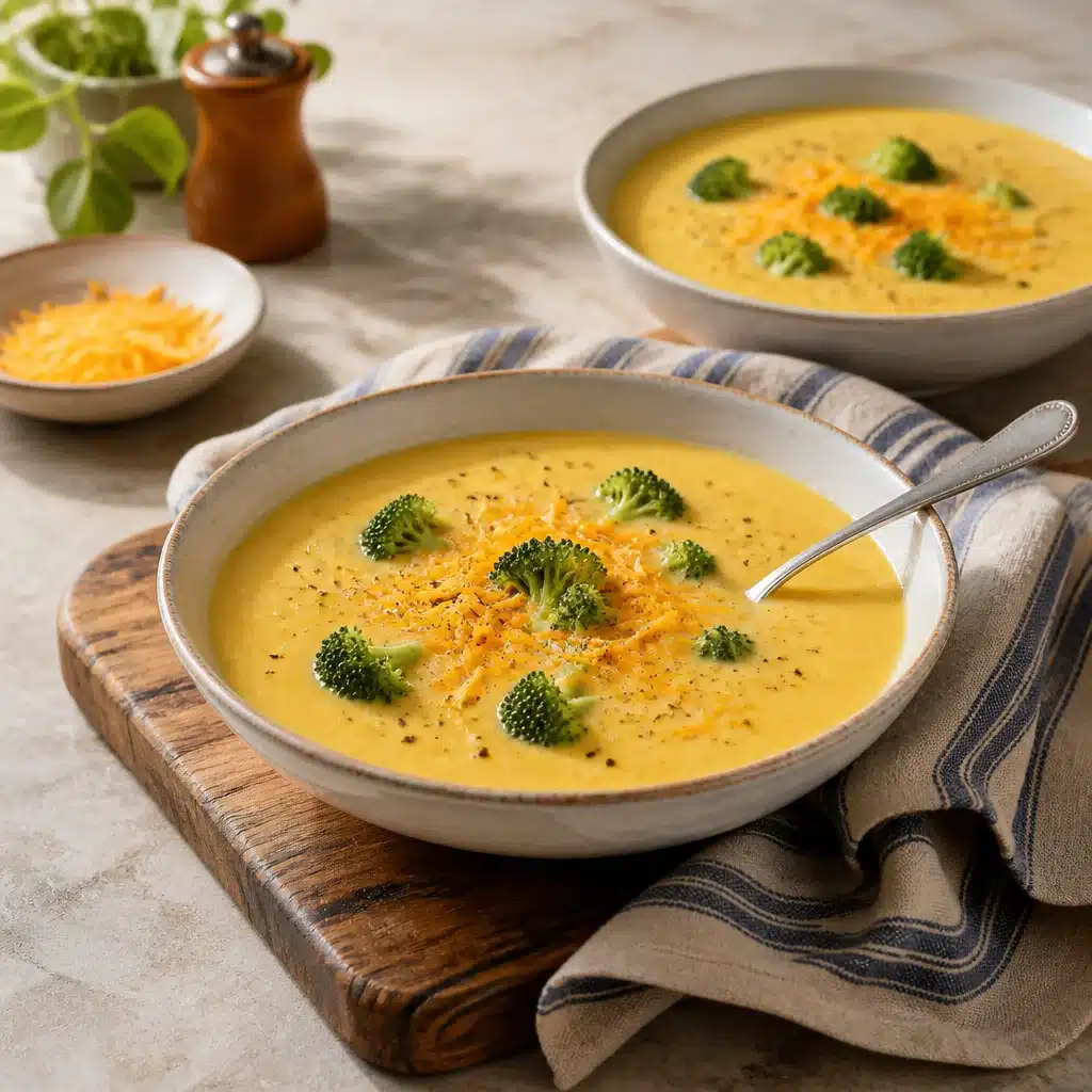 Warm and Cozy Easy Broccoli Cheddar Soup Recipe - Spoon Fork Bacon