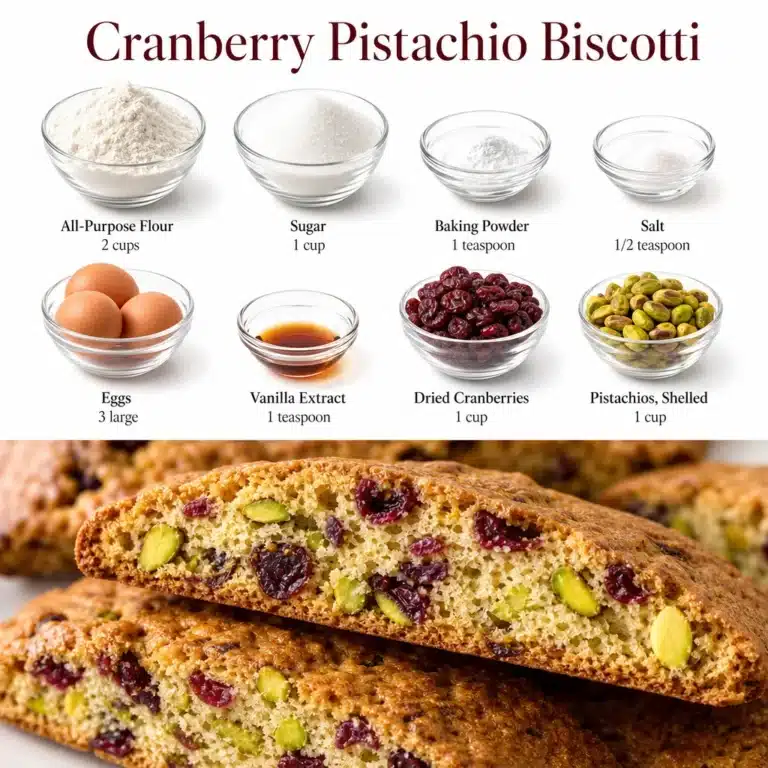 Cranberry Pistachio Biscotti - a nutritious high-fiber snack for health enthusiasts