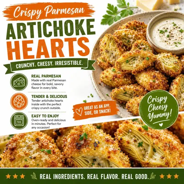 Crispy Parmesan Artichoke Hearts: Easy High Fiber Snack 12 Crispy Parmesan Artichoke Hearts, a nutritious and tasty snack option