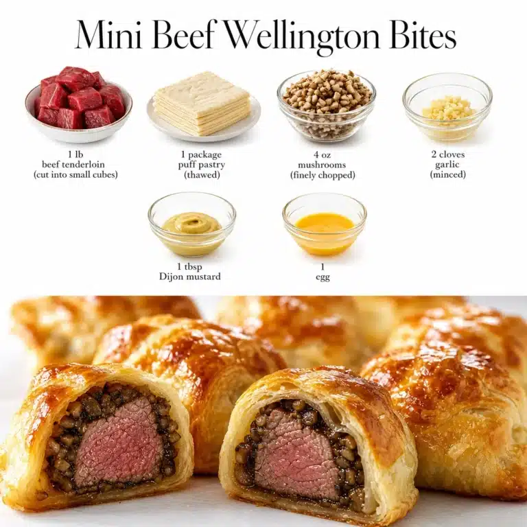 Mini Beef Wellington Bites - delicious, protein-packed appetizers for any occasion.