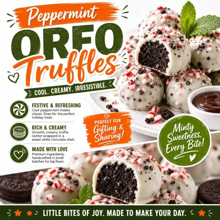 Delicious Peppermint Oreo Truffles topped with crushed candy canes