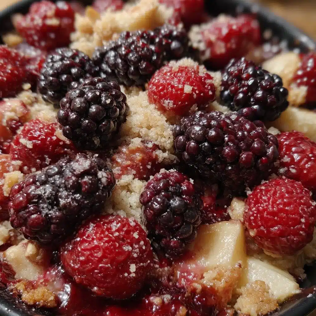 Blackberry & Apple Baked Crumble