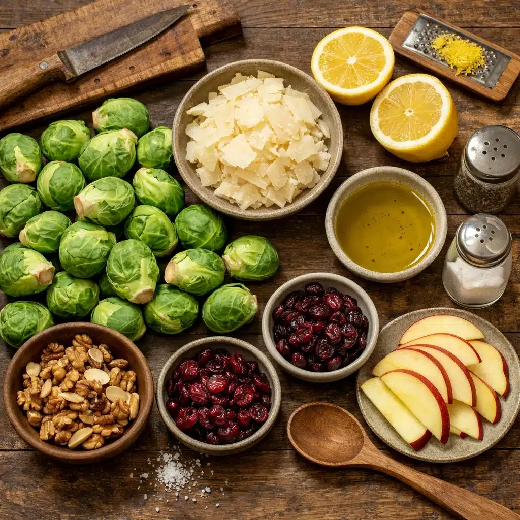 Delicious Shaved Brussels Sprouts Salad with Parmesan & Lemon