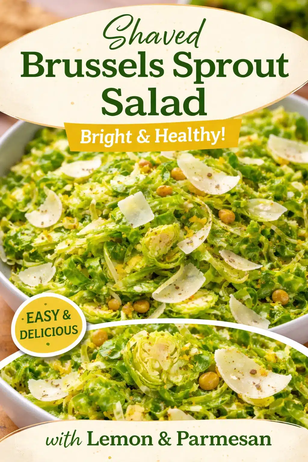 2. Shaved Brussels Sprouts Salad with Parmesan