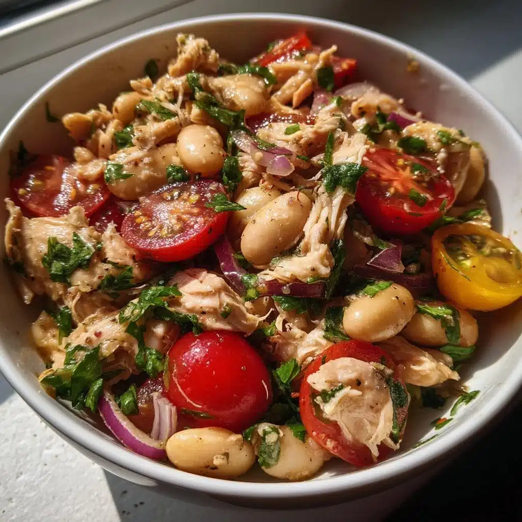 Leftover Chicken & White Bean Salad