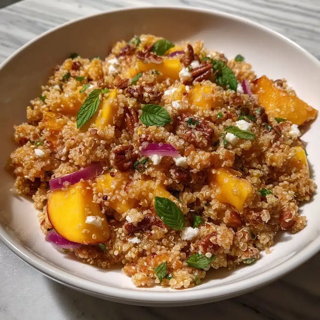 Peach & Pecan Quinoa Salad