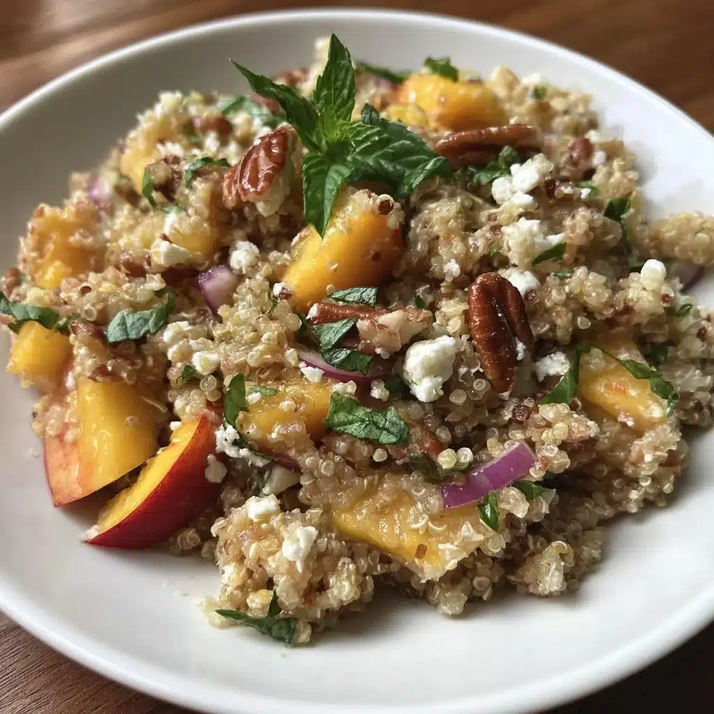 Peach & Pecan Quinoa Salad