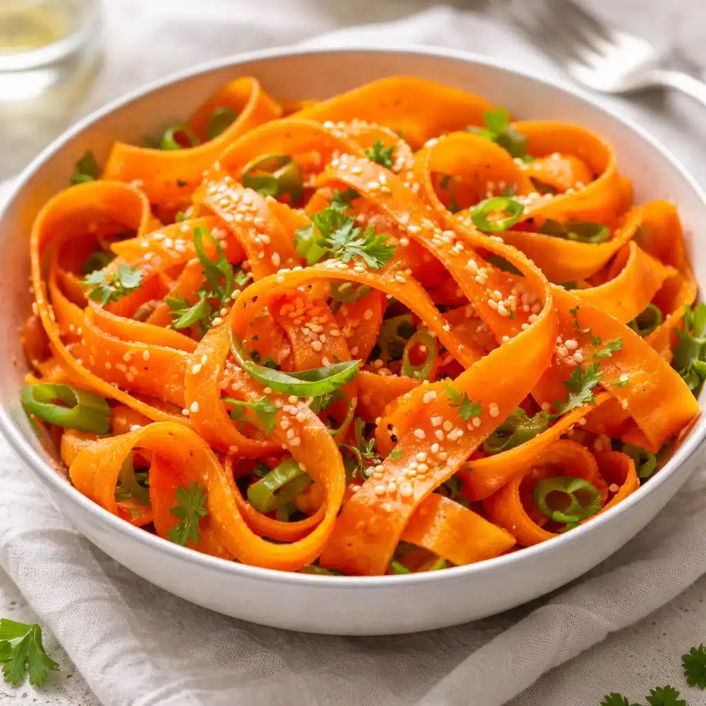 3. Carrot Ribbon Salad with Sesame