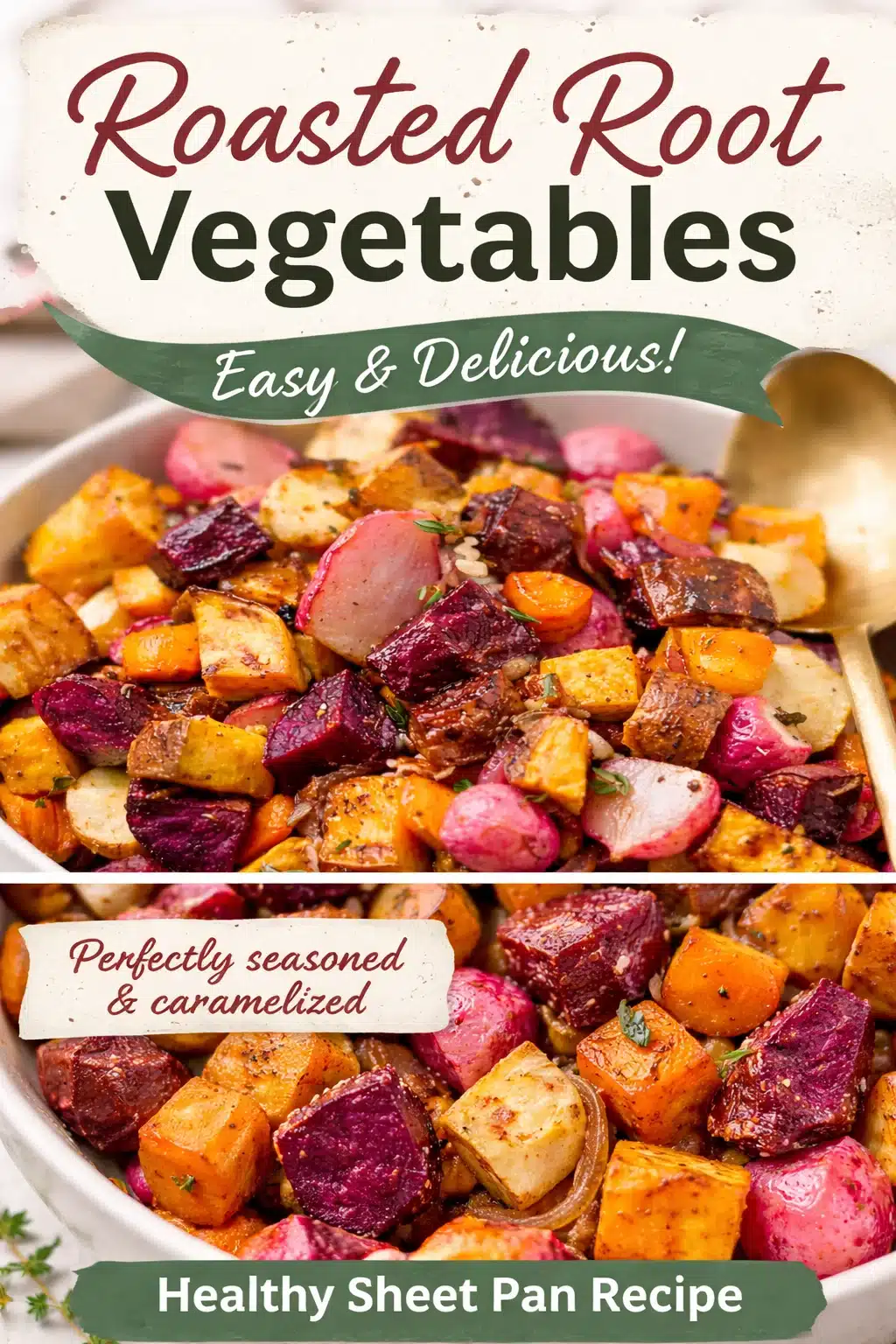Sweet and Savory Roasted Root Vegetables with Maple Glaze 4 1. Roasted Root Vegetables with Maple Glaze
